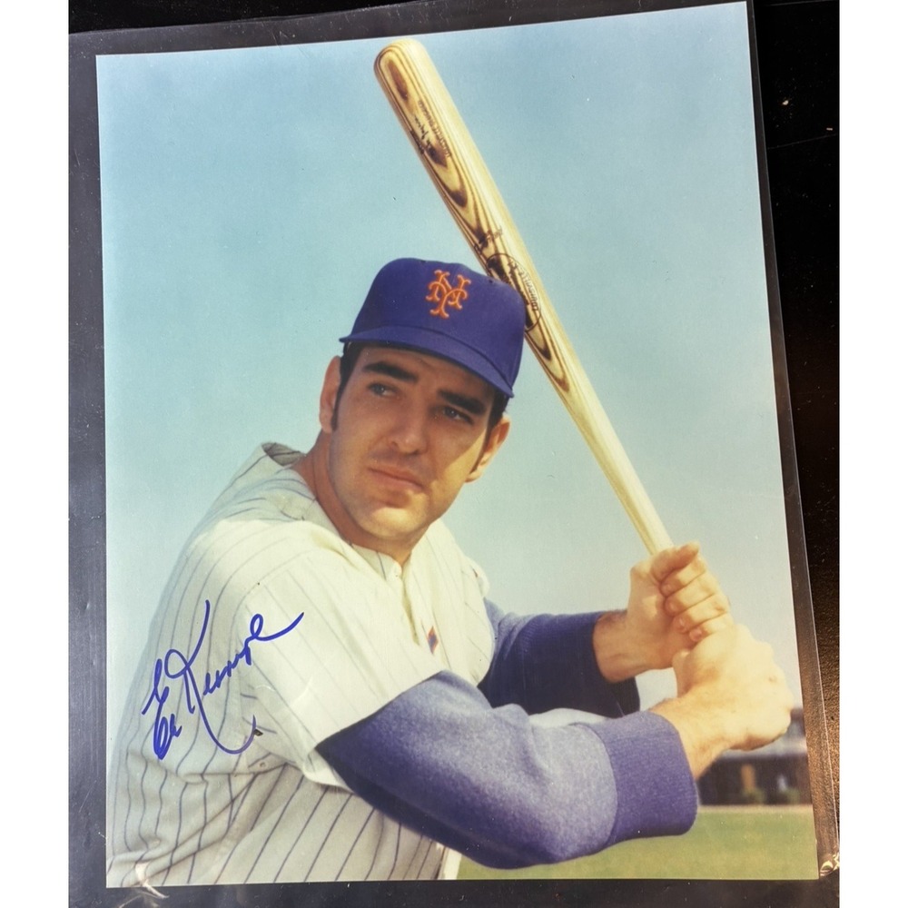NEW YORK SPORTS FANS! 3 Autographs Ed Kranepool AL Weiss and Roosevelt Brown